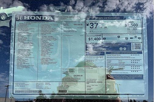 2025 Honda CR-V Hybrid Sport-L