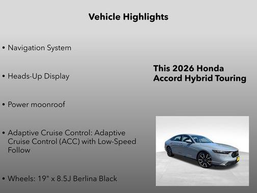 Urban Gray 2026 Honda Accord Hybrid Touring