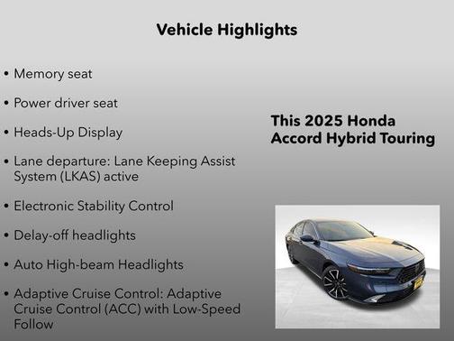 2025 Honda Accord Hybrid Touring