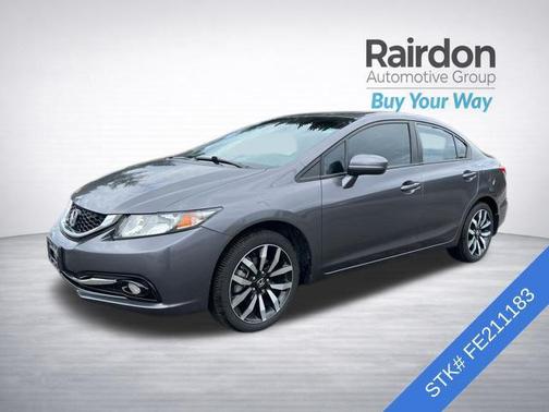 Modern Steel Metallic 2015 Honda Civic EX-L