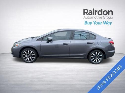 Modern Steel Metallic 2015 Honda Civic EX-L