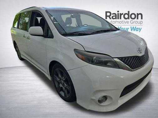 Super White 2015 Toyota Sienna SE
