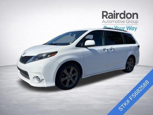 Super White 2015 Toyota Sienna SE
