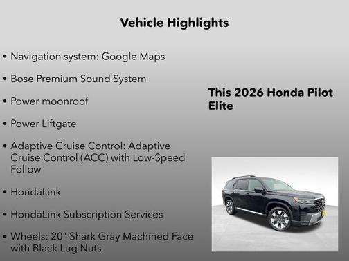 2026 Honda Pilot Elite