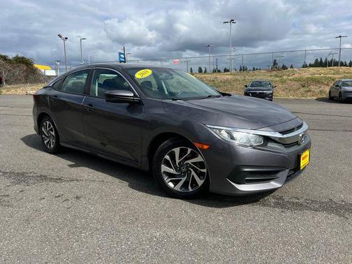Modern Steel Metallic 2018 Honda Civic EX