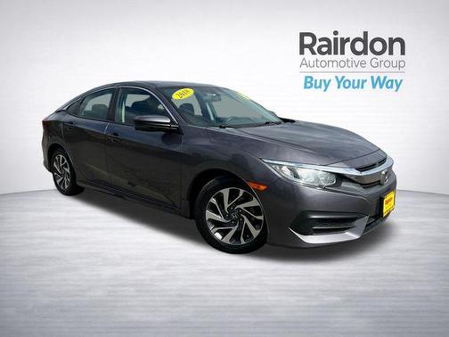 Modern Steel Metallic 2018 Honda Civic EX