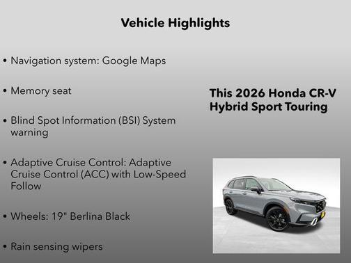 2026 Honda CR-V Hybrid Sport Touring AWD