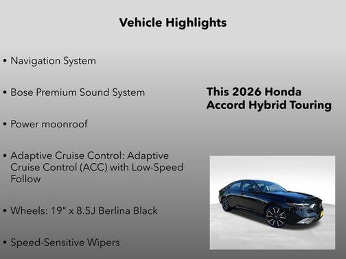 2026 Honda Accord Hybrid Touring