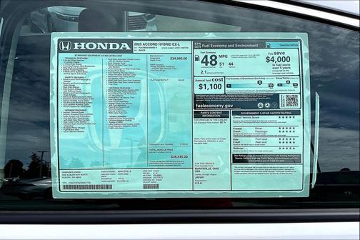2025 Honda Accord Hybrid EX-L