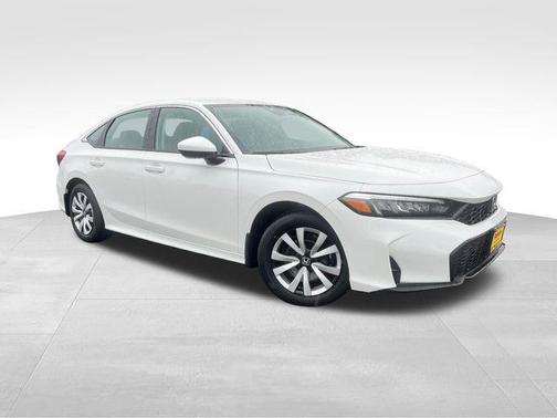 Platinum White 2026 Honda Civic LX