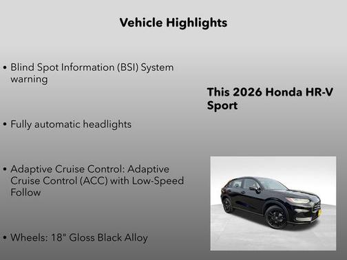 2026 Honda HR-V AWD Sport