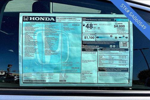2025 Honda Accord Hybrid EX-L