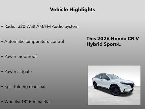 2026 Honda CR-V Hybrid Sport-L AWD