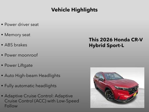 2026 Honda CR-V Hybrid Sport-L AWD