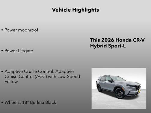 2026 Honda CR-V Hybrid Sport-L AWD