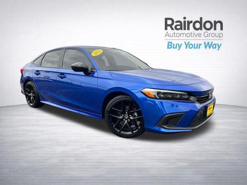 Aegean Blue Metallic 2023 Honda Civic Sport