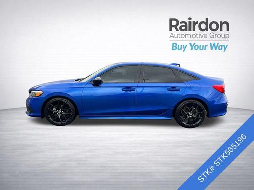 Aegean Blue Metallic 2023 Honda Civic Sport