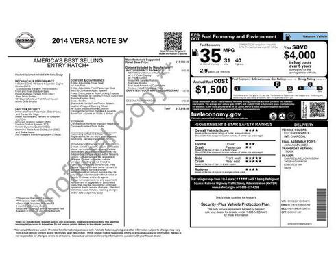 2014 Nissan Versa Note SV