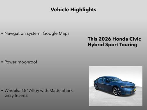 2026 Honda Civic Hybrid Sport Touring