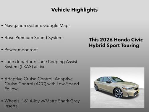 2026 Honda Civic Hybrid Sport Touring