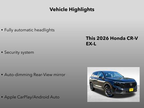 2026 Honda CR-V EX-L AWD