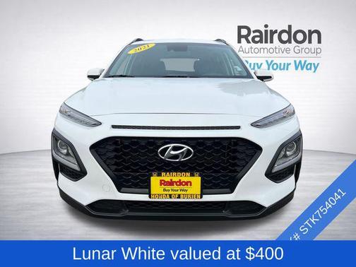 Lunar White 2021 Hyundai KONA SEL