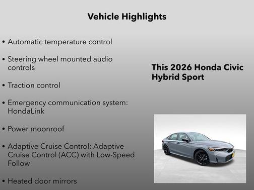2026 Honda Civic Hybrid Sport