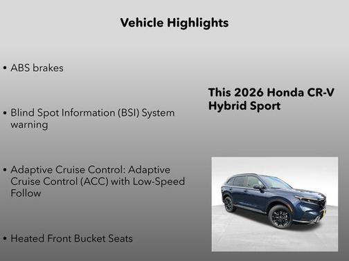 2026 Honda CR-V Hybrid Sport AWD
