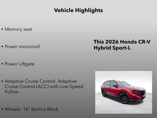 2026 Honda CR-V Hybrid Sport-L AWD