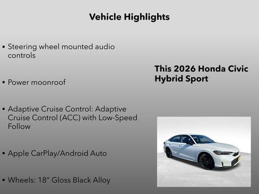 2026 Honda Civic Hybrid Sport
