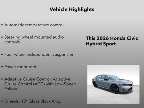 2026 Honda Civic Hybrid Sport