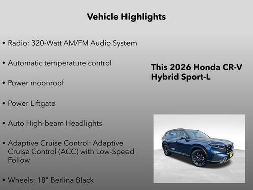 2026 Honda CR-V Hybrid Sport-L AWD