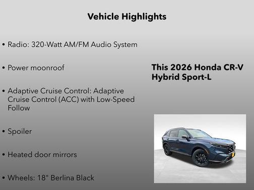 2026 Honda CR-V Hybrid Sport-L AWD