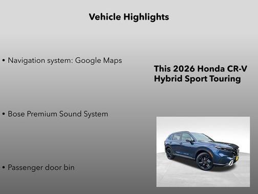 2026 Honda CR-V Hybrid Sport Touring AWD