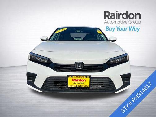 Platinum White Pearl 2023 Honda Civic EX