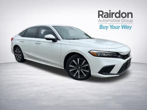 Platinum White Pearl 2023 Honda Civic EX