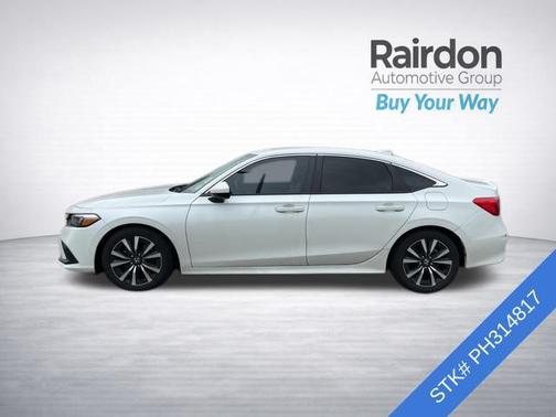 Platinum White Pearl 2023 Honda Civic EX