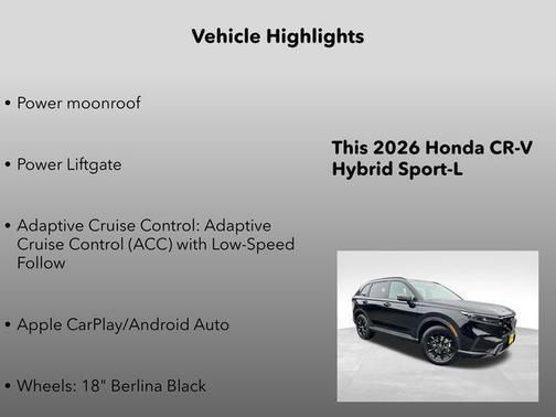 2026 Honda CR-V Hybrid Sport-L AWD