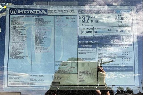2025 Honda CR-V Hybrid Sport