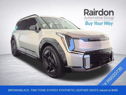 Ivory Silver 2024 Kia EV9 GT-Line