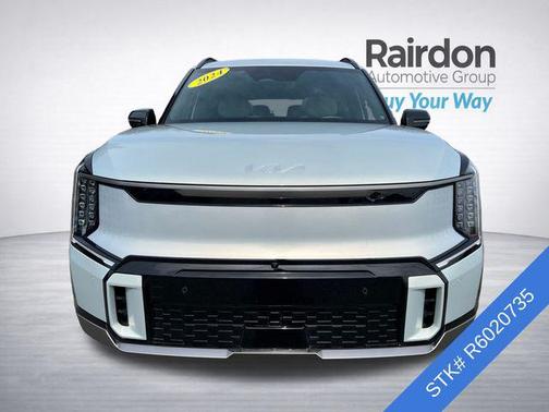 Ivory Silver 2024 Kia EV9 GT-Line