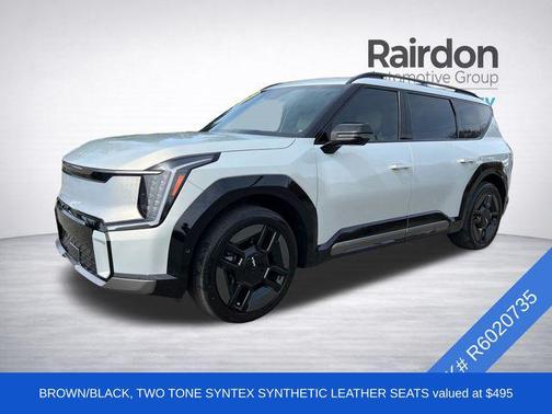 Ivory Silver 2024 Kia EV9 GT-Line