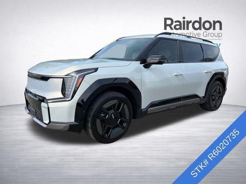 Ivory Silver 2024 Kia EV9 GT-Line