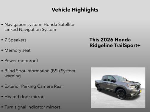 2026 Honda Ridgeline Sport