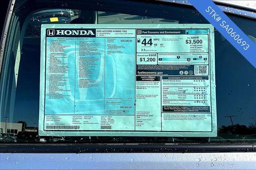 2025 Honda Accord Hybrid Touring