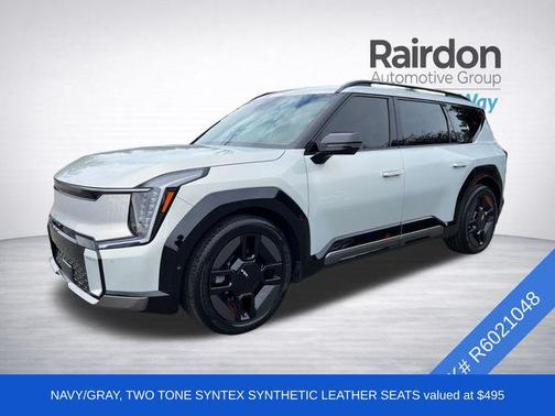 Ivory Silver 2024 Kia EV9 GT-Line