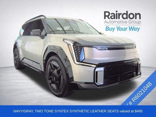 Ivory Silver 2024 Kia EV9 GT-Line