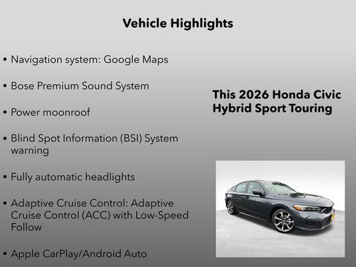2026 Honda Civic Hybrid Sport Touring