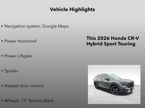 2026 Honda CR-V Hybrid Sport Touring AWD