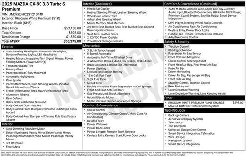 2025 Mazda CX-90 3.3 Turbo S Premium
